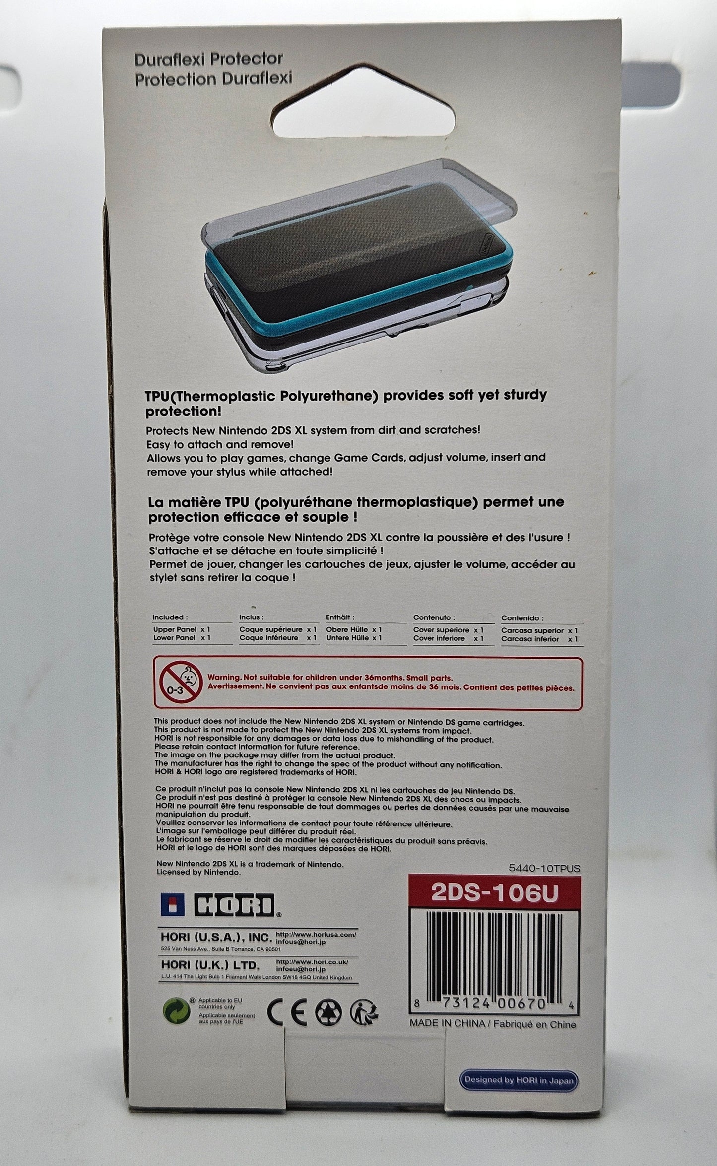 Hori Duraflexi Protector For New Nintendo 2ds XL (Sealed)