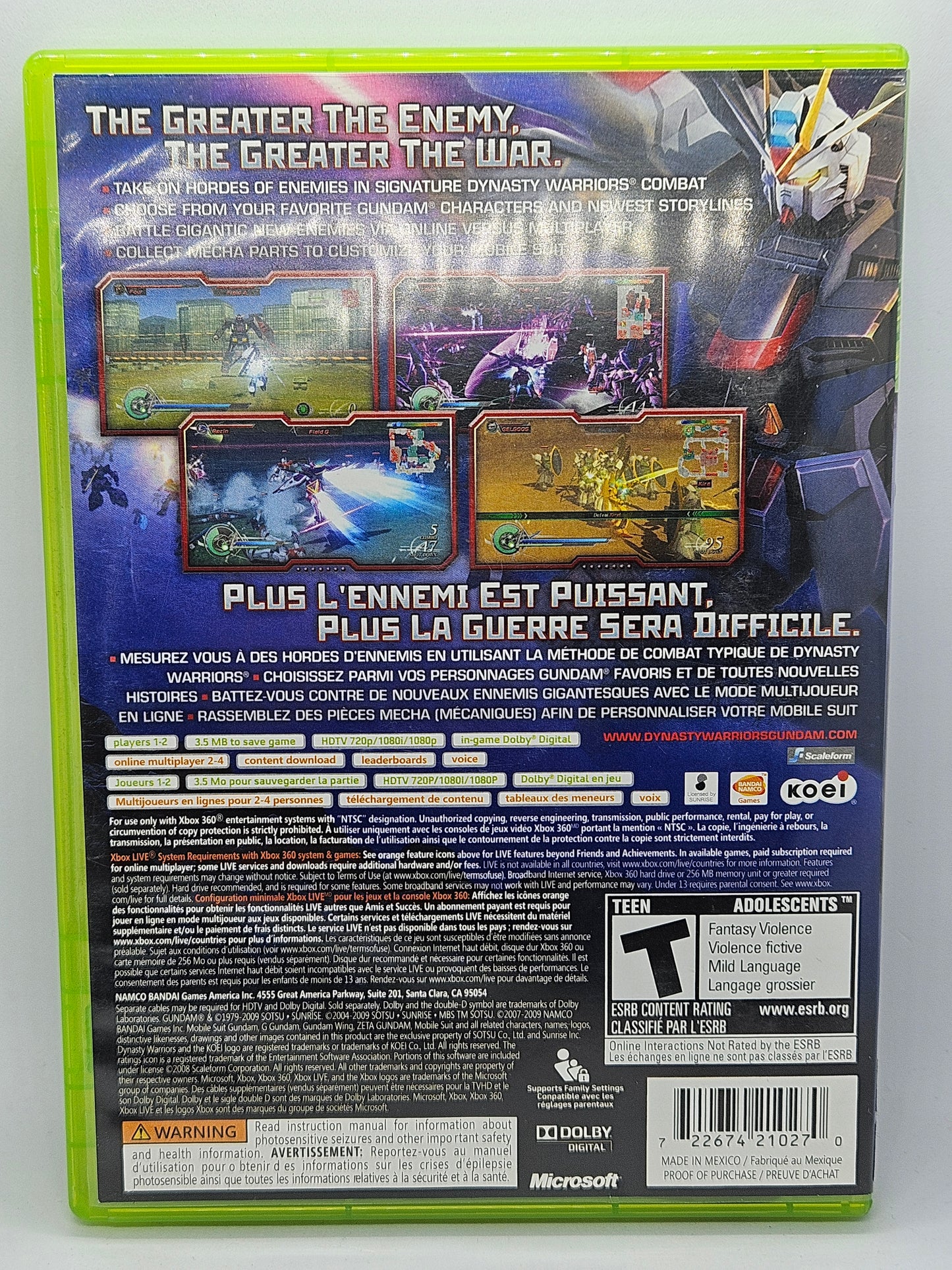Dynasty Warriors: Gundam 2 (Complete)