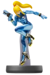 Zero Suit Samus Amiibo Super Smash Bros. (Loose)