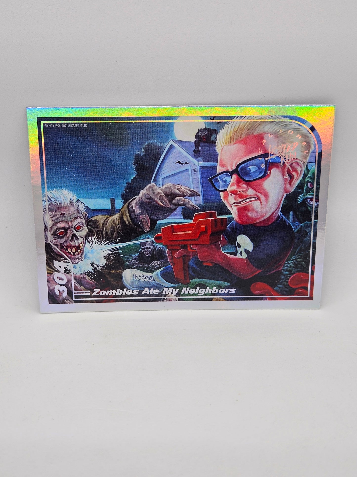 (S2.) 304 Zombies Ate My Neighbors LRG Trading Card (Silver)