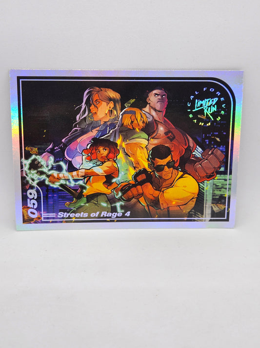 (S2.) 059 Street Of Rage 4 LRG Trading Card (Silver)