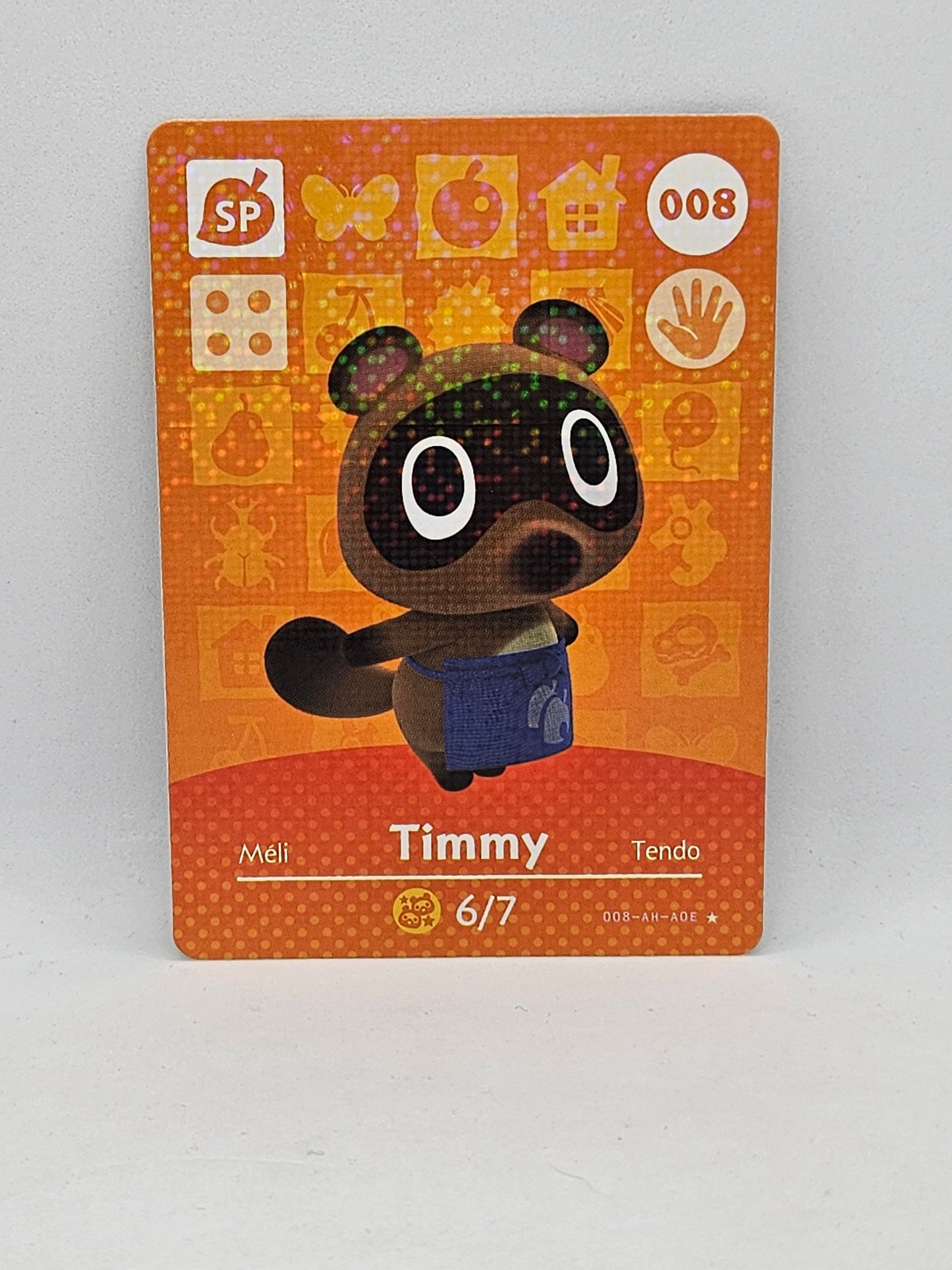 008 Timmy Animal Crossing Amiibo Card Series 1