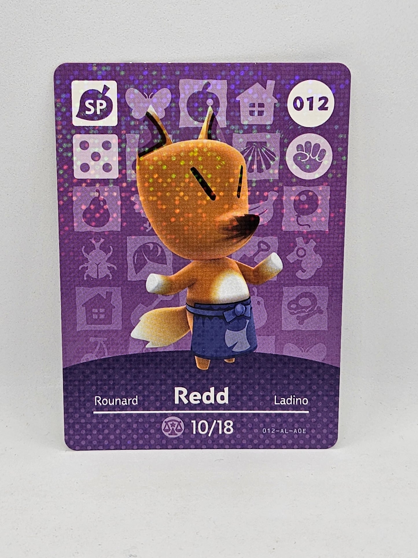 012 Redd Animal Crossing Amiibo Card Series 1