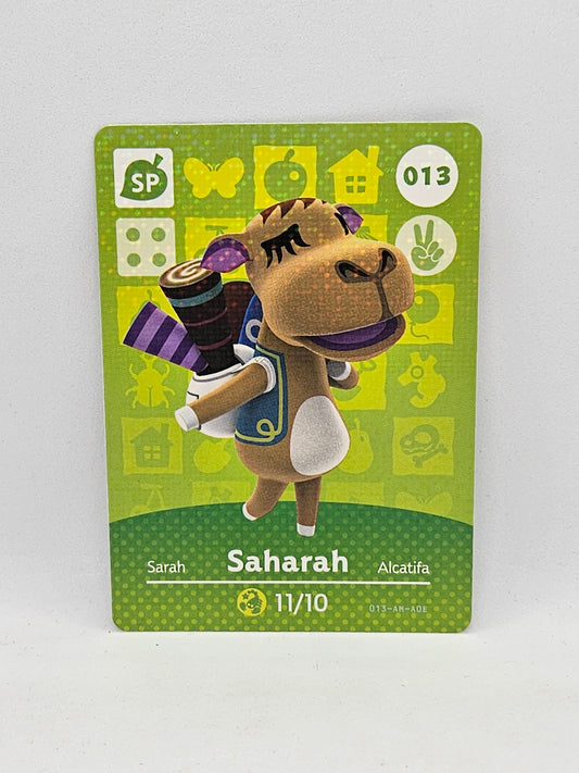 013 Saharah Animal Crossing Amiibo Card Series 1