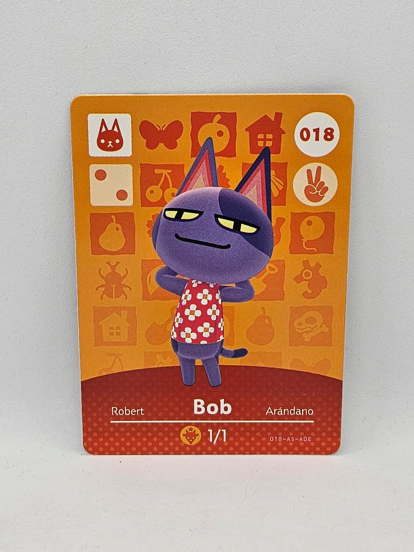 018 Bob Animal Crossing Amiibo Card Series 1