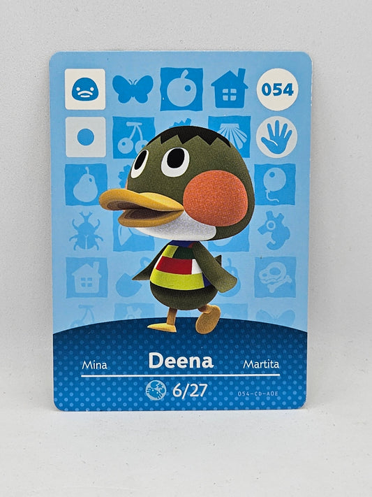 054 Deena Animal Crossing Amiibo Card Series 1