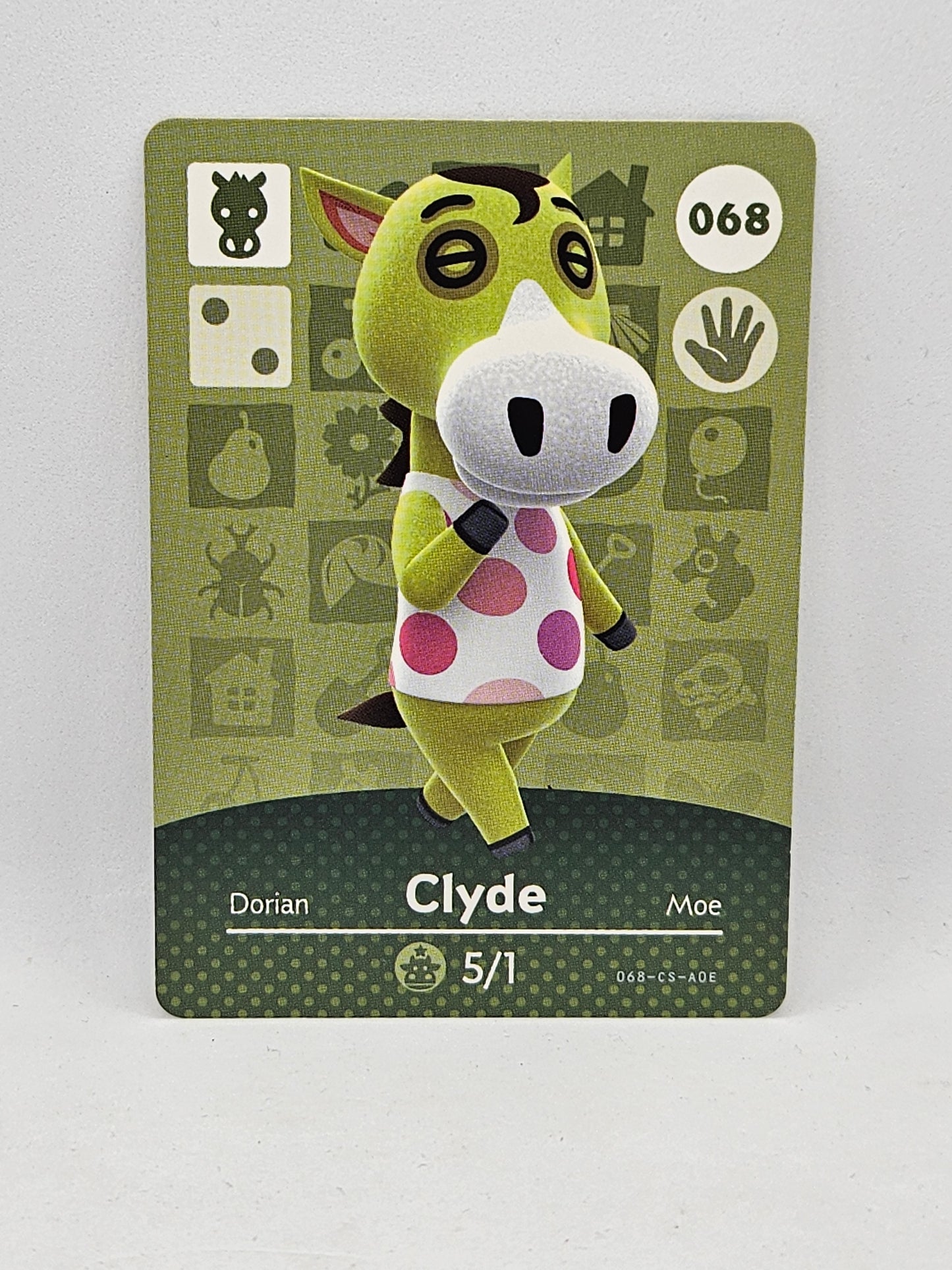 068 Clyde Animal Crossing Amiibo Card Series 1