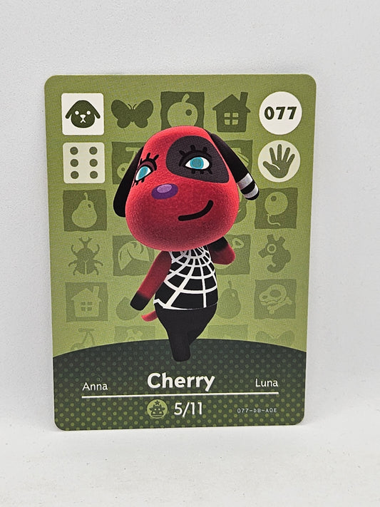 077 Cherry Animal Crossing Amiibo Card Series 1