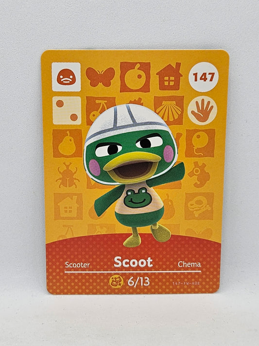 147 Scoot Animal Crossing Amiibo Card Series 2