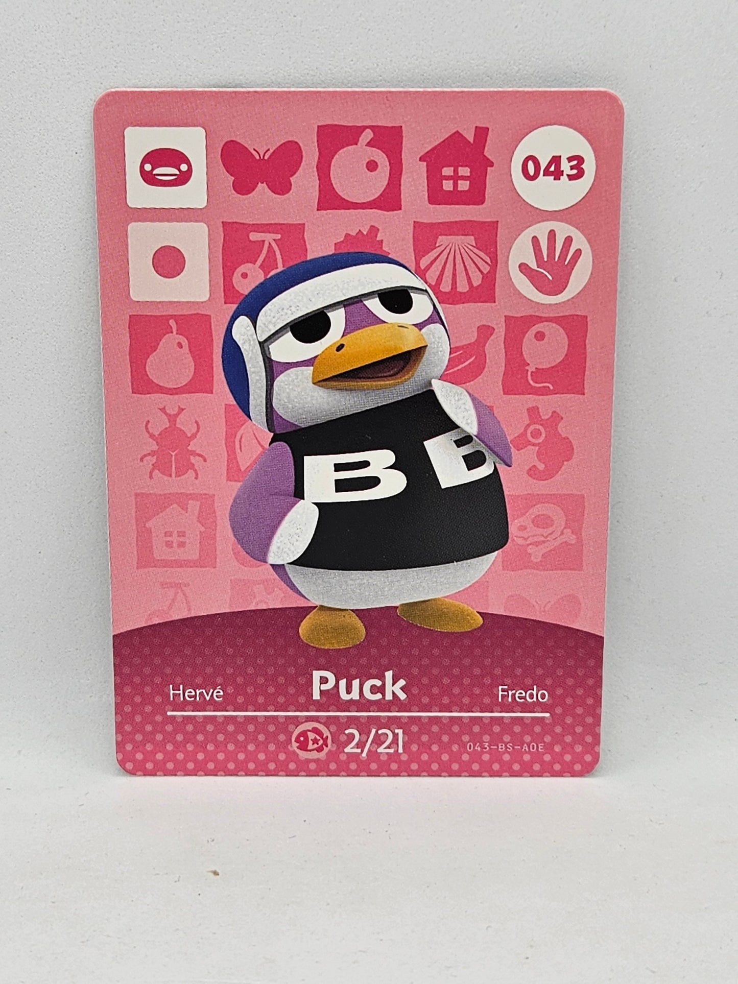 043 Puck Animal Crossing Amiibo Card Series 1