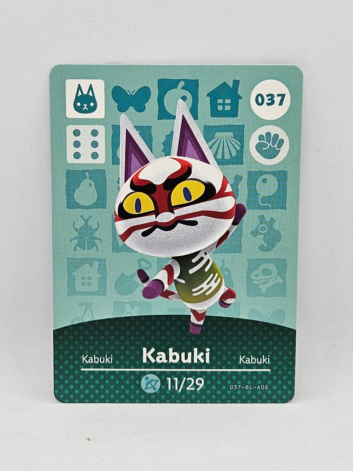 037 Kabuki Animal Crossing Amiibo Card Series 1