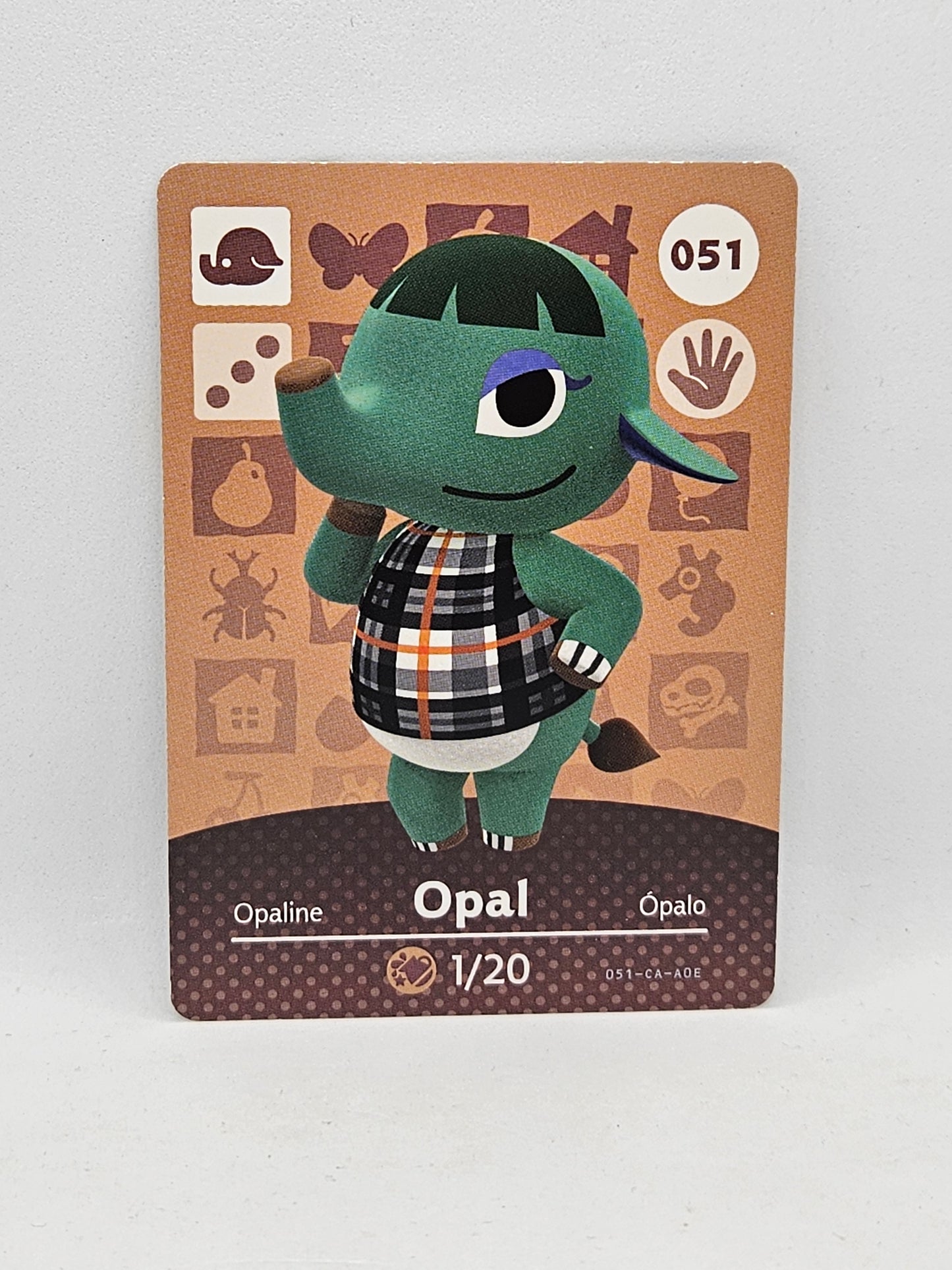 051 Opal Animal Crossing Amiibo Card Series 1