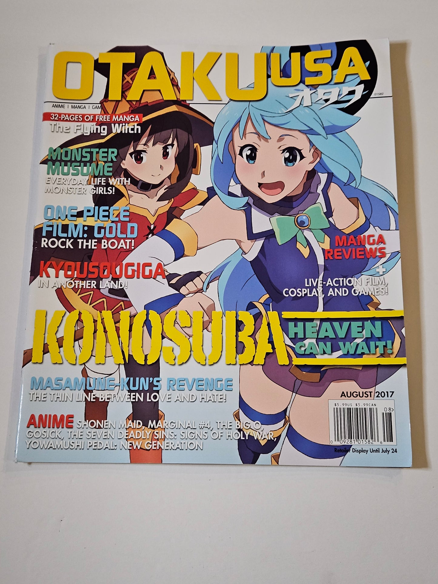 Otaku USA Magazine August 2017 Konosuba