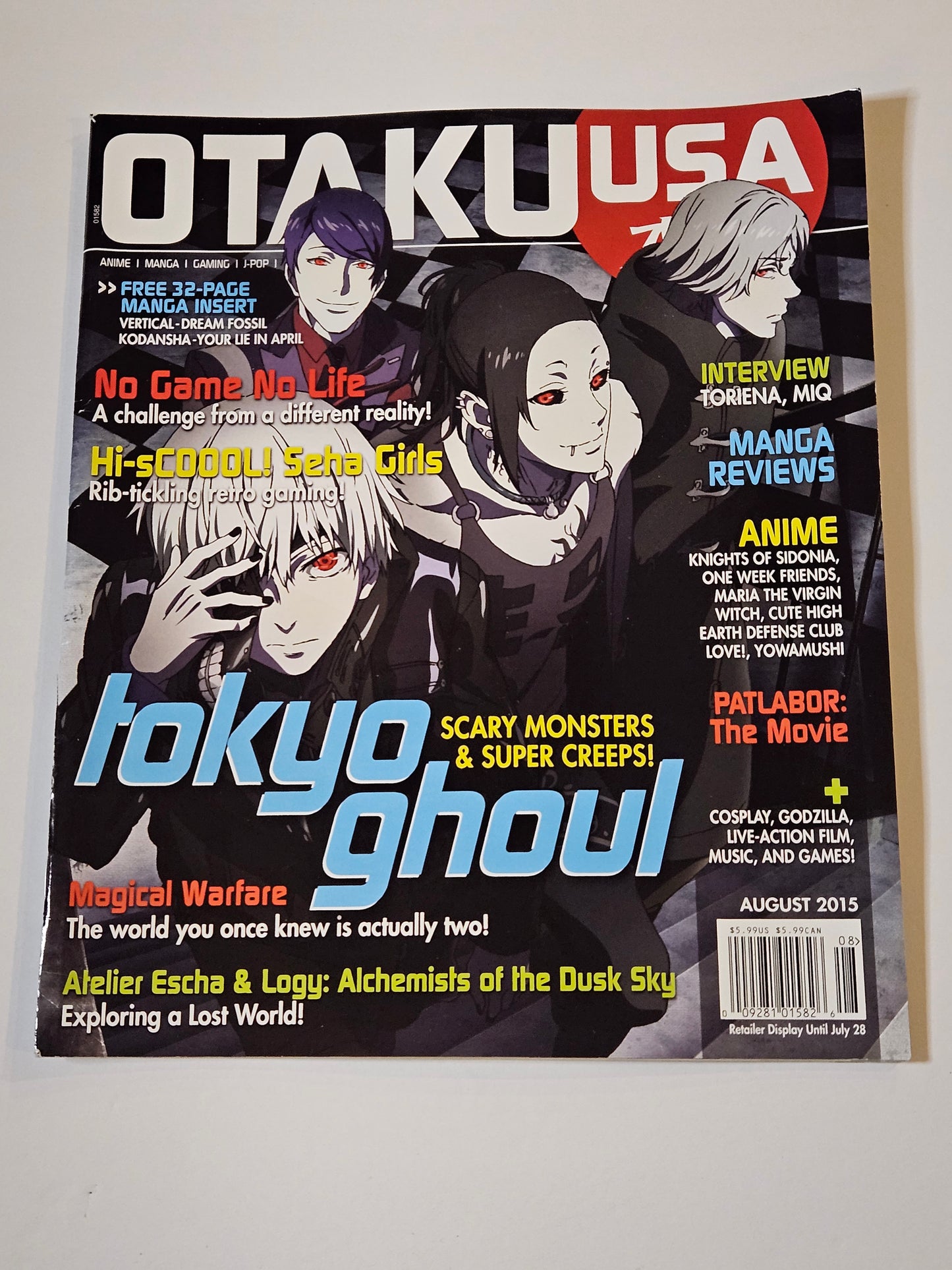 Otaku USA Magazine August 2015 Tokyo Ghoul