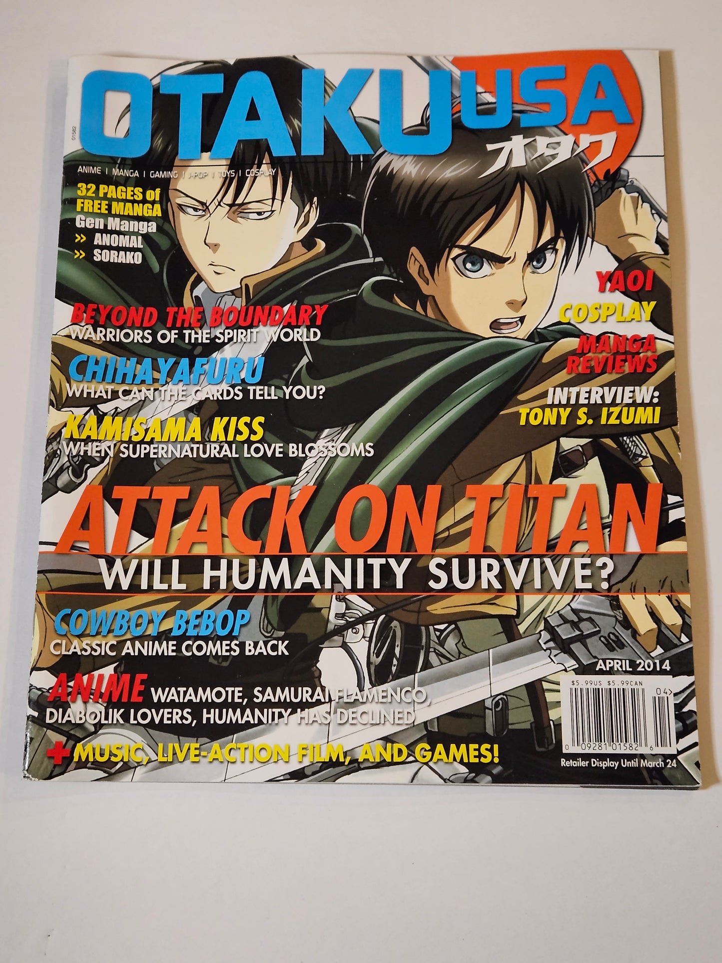 Otaku USA Magazine April 2014 Attack On Titan