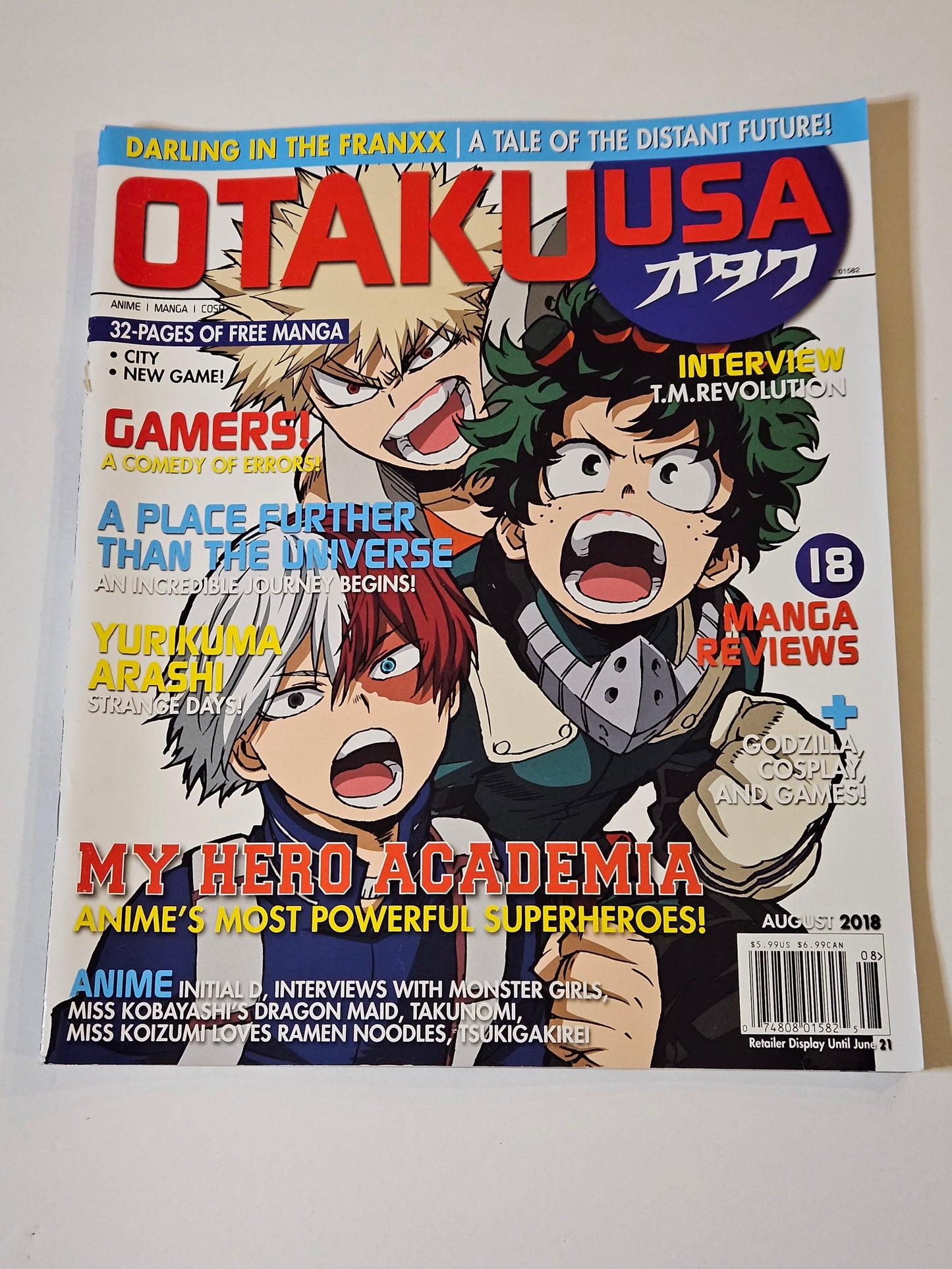 Otaku USA Magazine August 2018 My Hero Academia