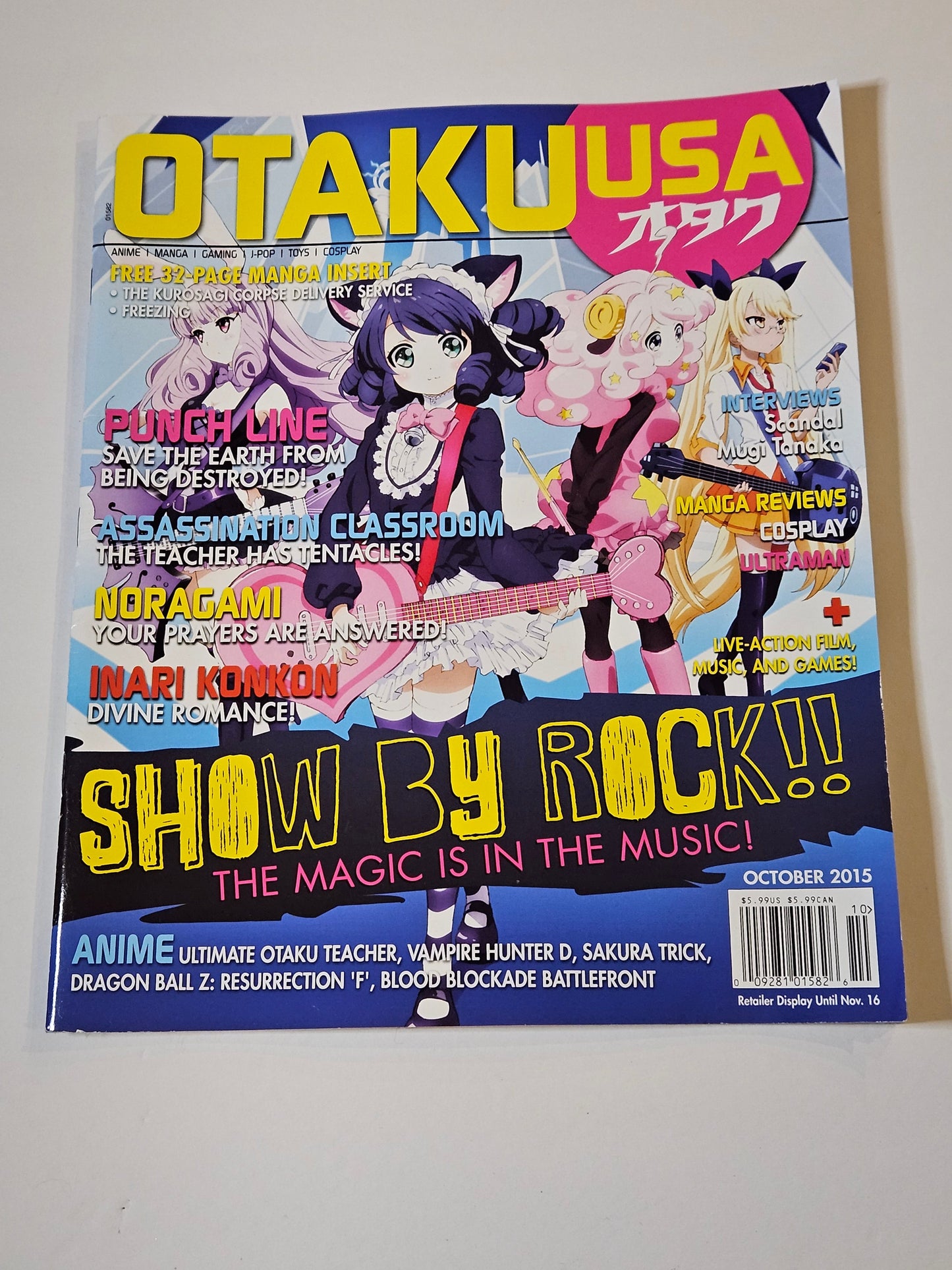 Otaku USA Magazine October 2015 Show By Rock!!