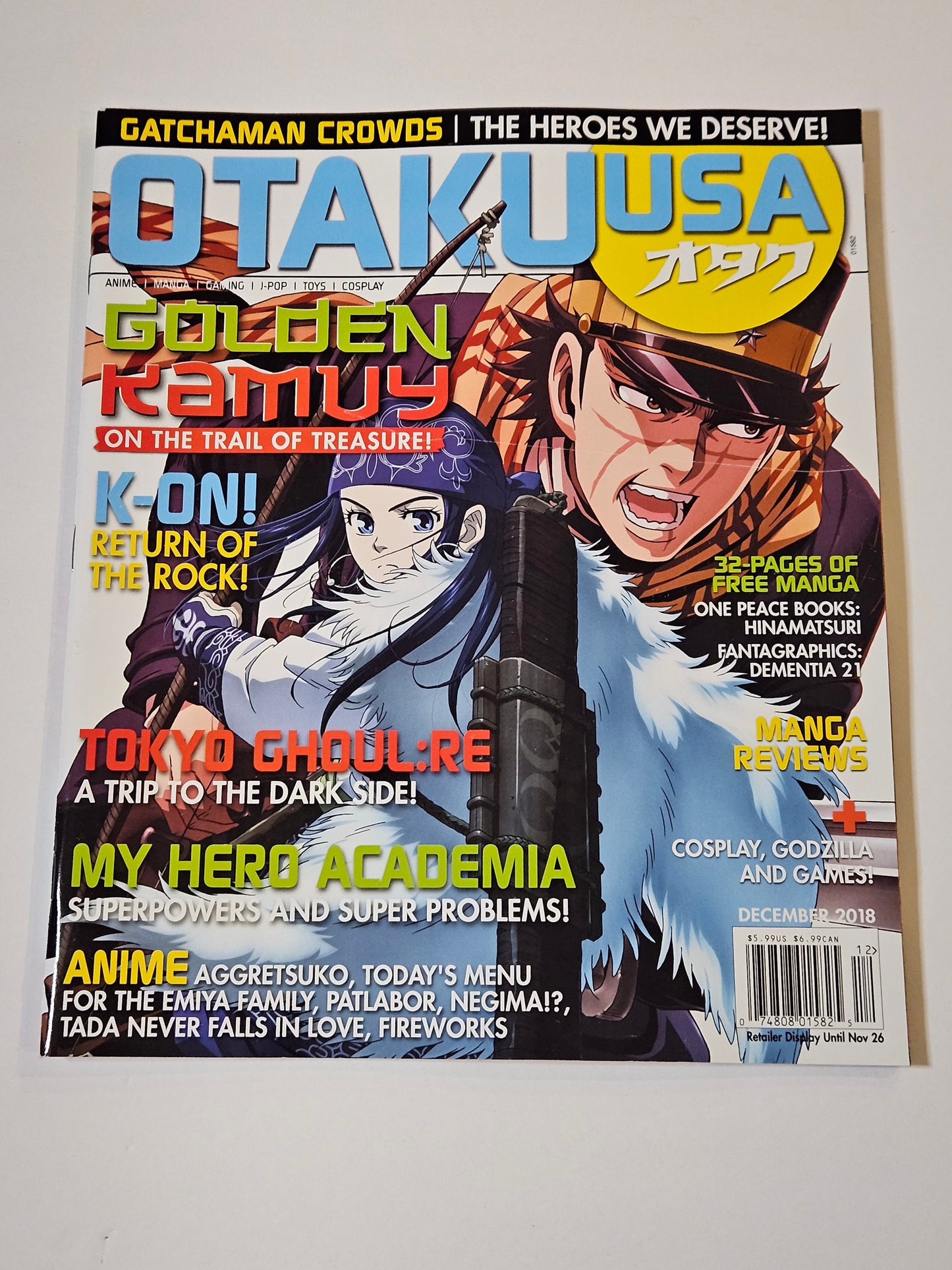 Otaku USA Magazine December 2018 Golden Kamuy (No Poster)