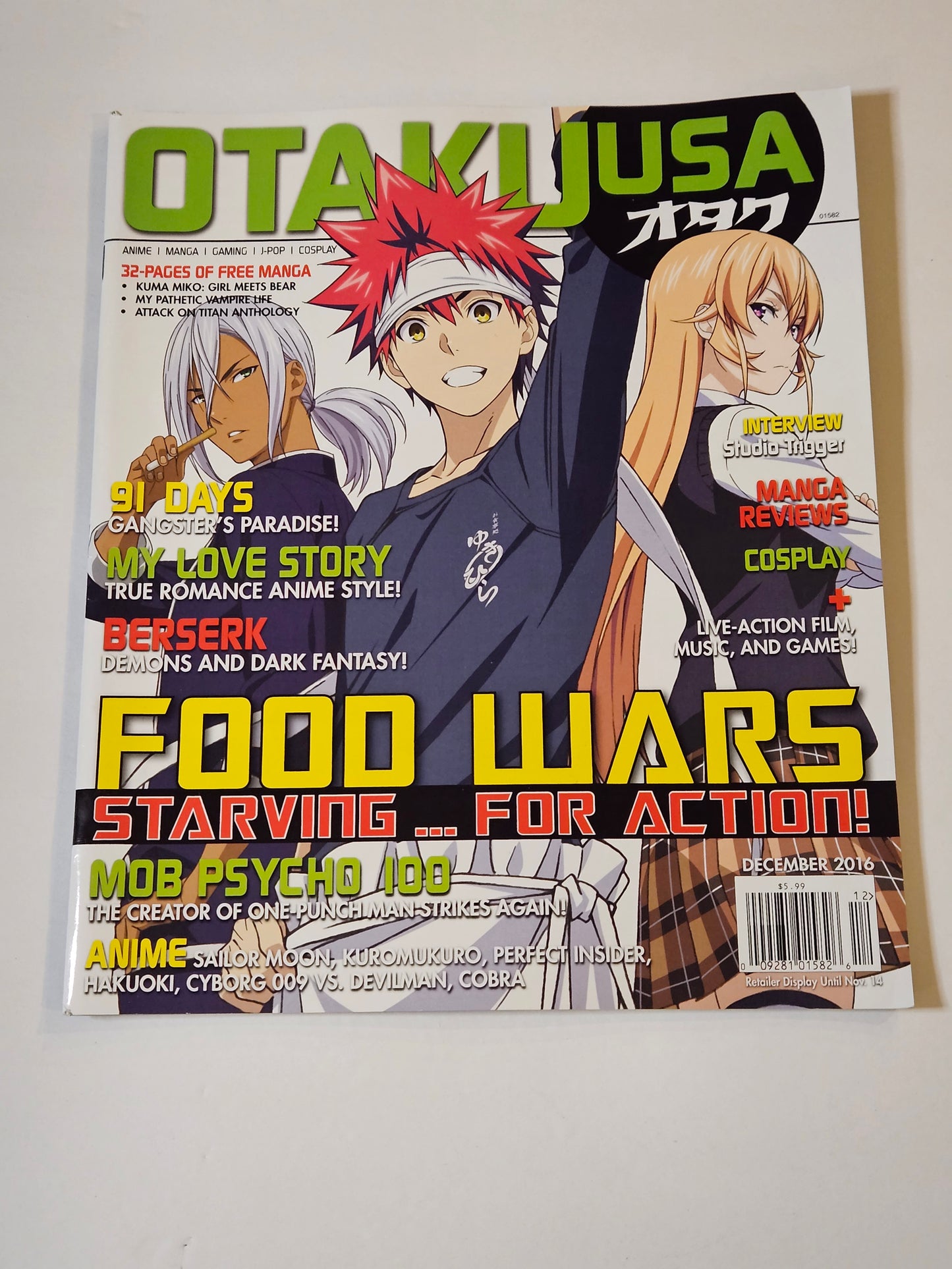 Otaku USA Magazine December 2016 Food Wars