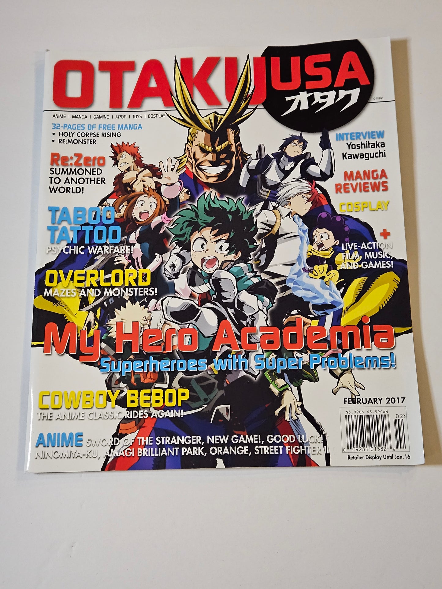 Otaku USA Magazine February 2017 My Hero Academia