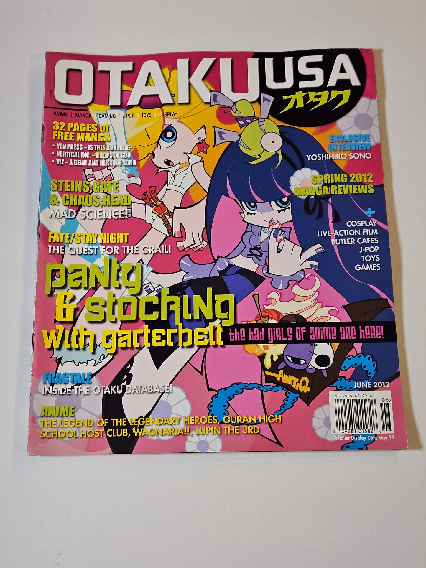 Otaku USA Magazine June 2012 Panty & Stocking with Garterbelt