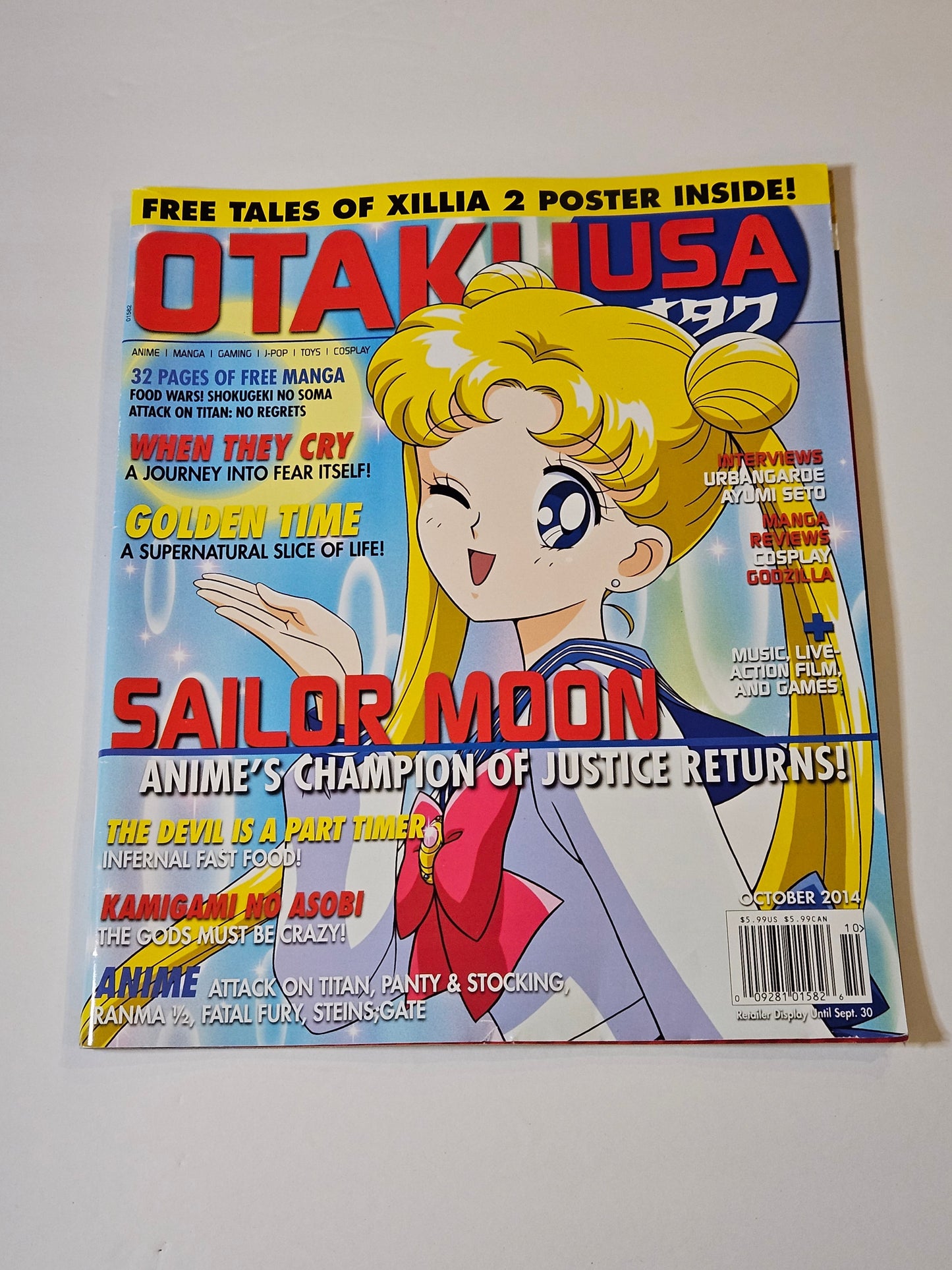 Otaku USA Magazine October 2014 Sailor Moon (With Poster)