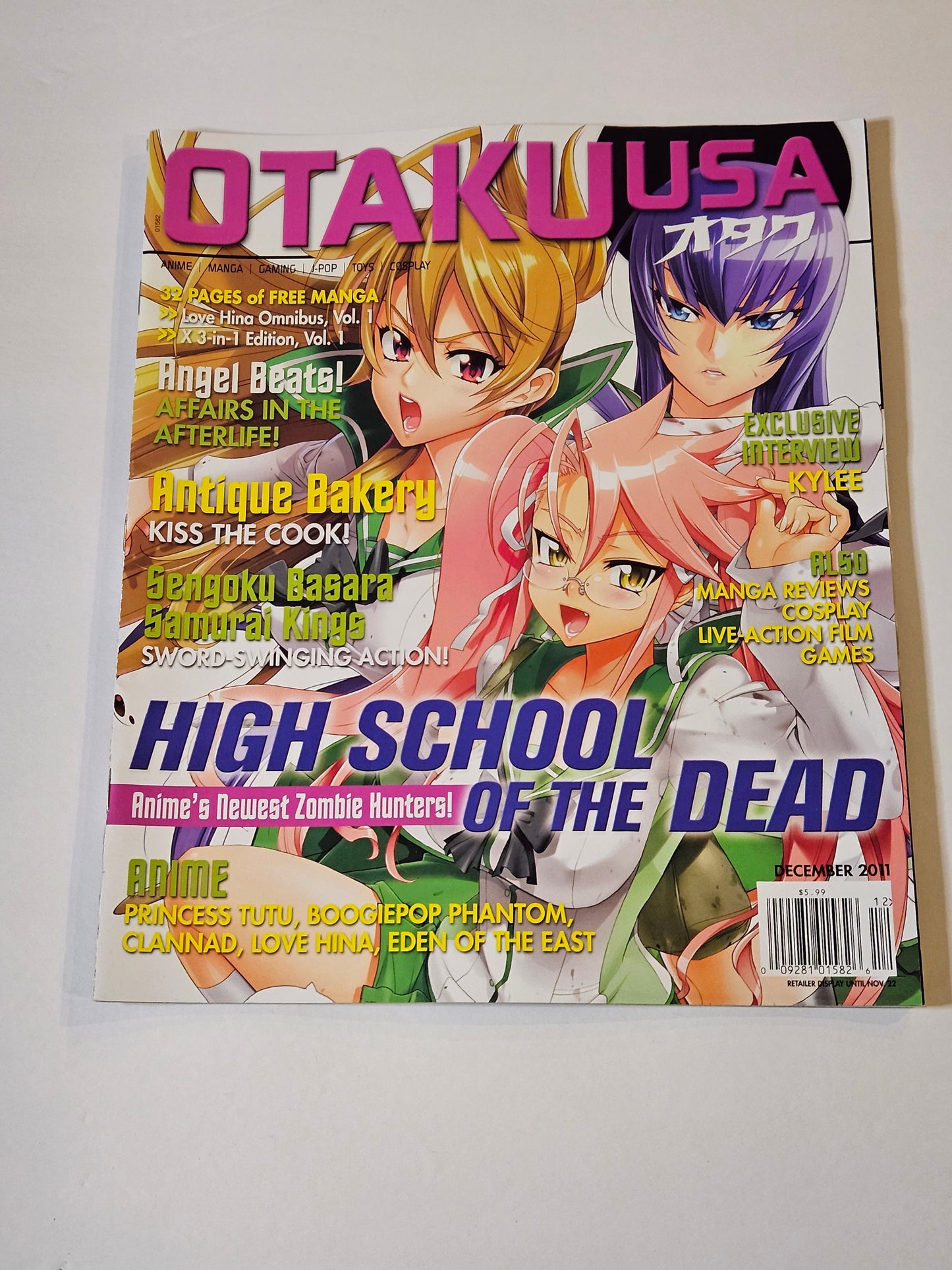 Otaku USA Magazine December 2011 Highschool Of The Dead