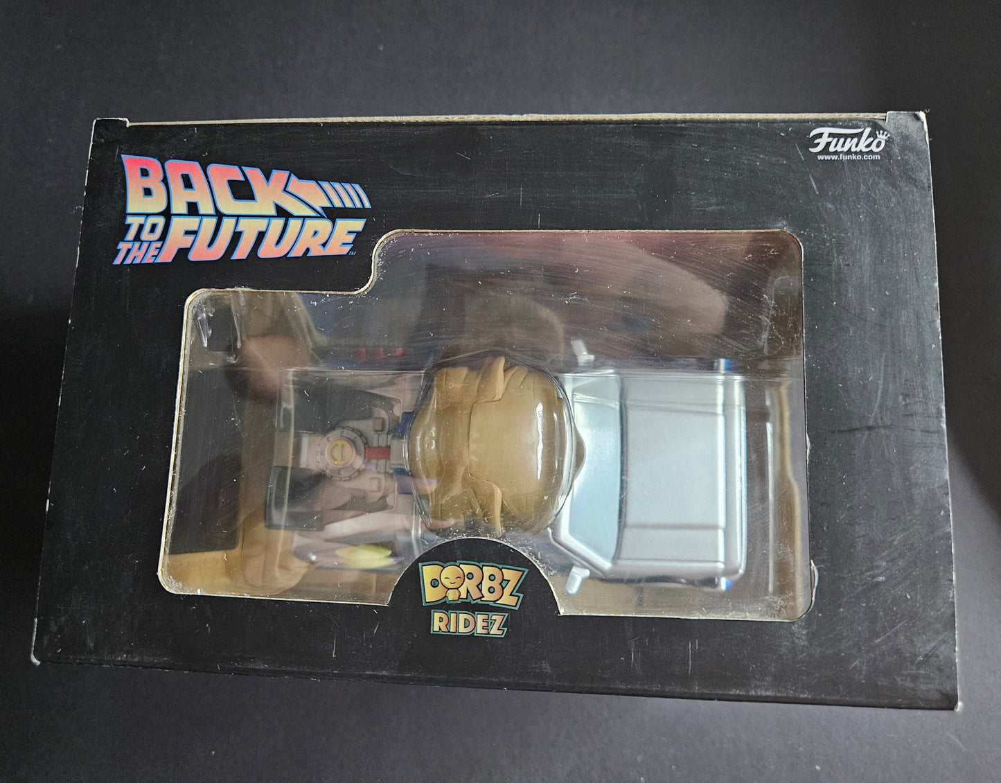 Funko Movies 007 Dorbz Ridez DeLorean With Einstein Back To The Future*