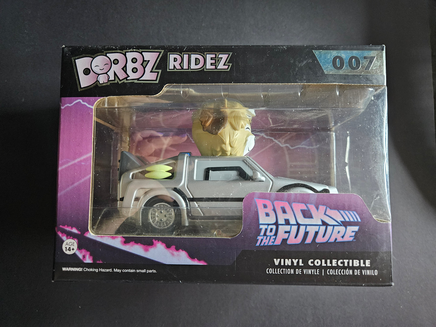 Funko Movies 007 Dorbz Ridez DeLorean With Einstein Back To The Future*