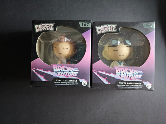 Funko Movies 167/168 Dorbz Marty McFly & Dr Emmett Brown Back To The Future*