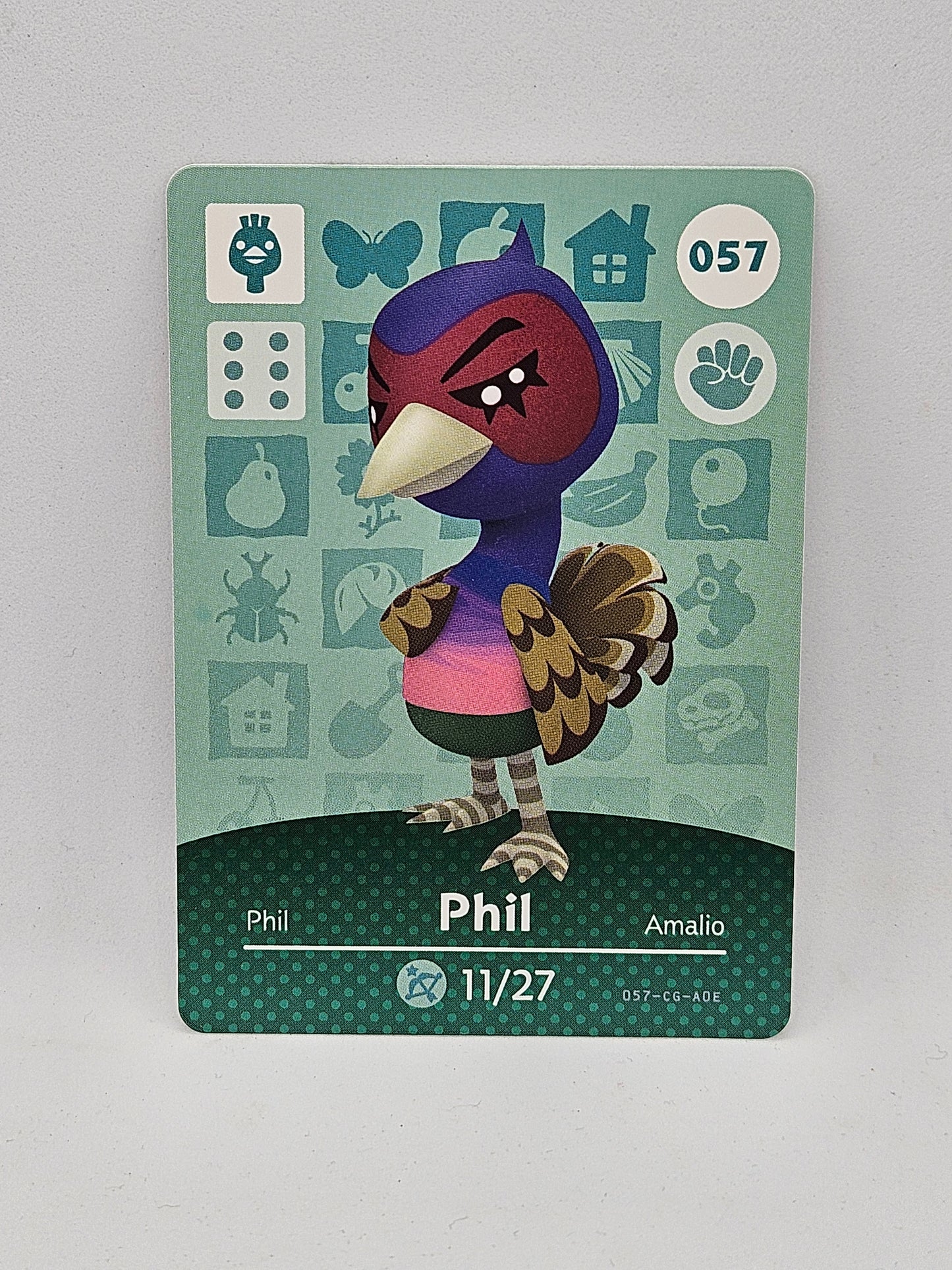 057 Phil Animal Crossing Amiibo Card Series 1