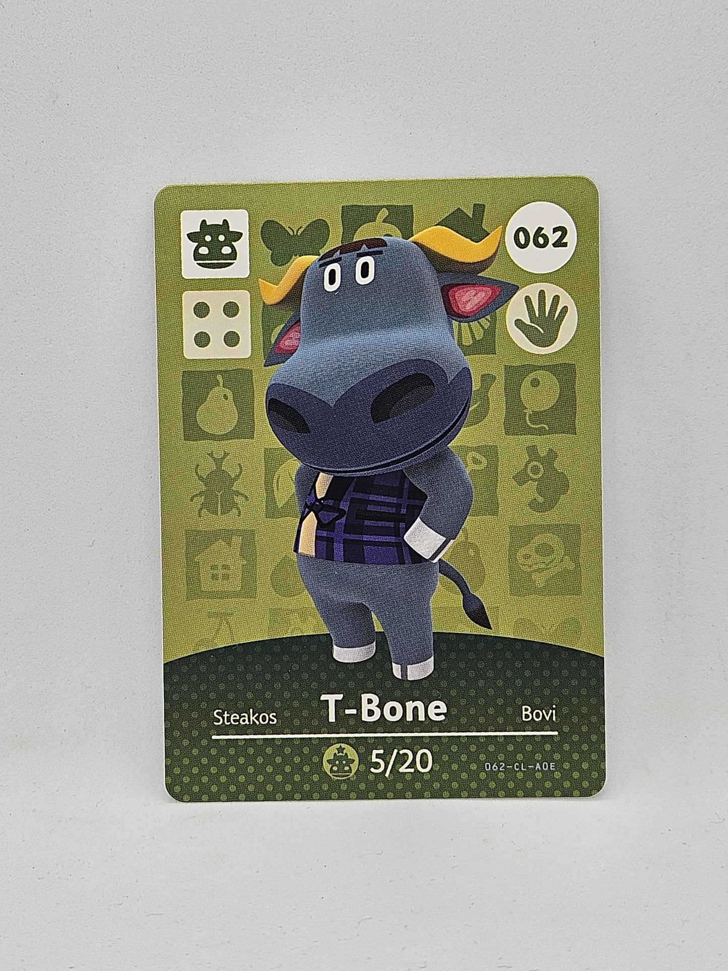 062 T-Bone Animal Crossing Amiibo Card Series 1