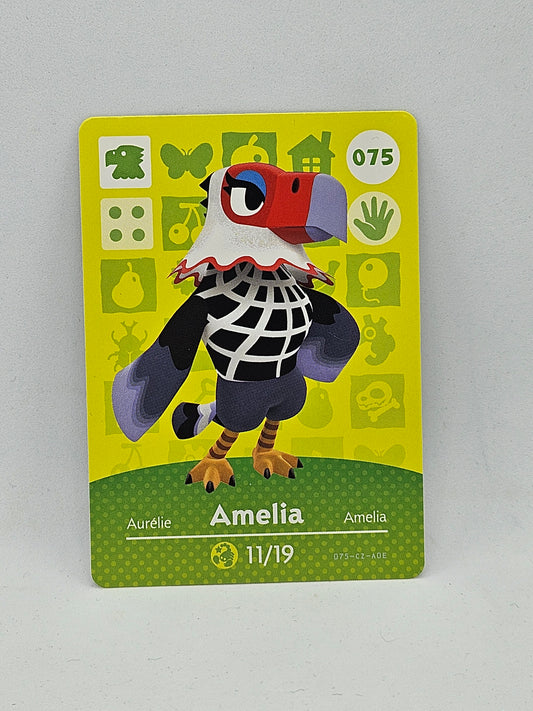 075 Amelia Animal Crossing Amiibo Card Series 1