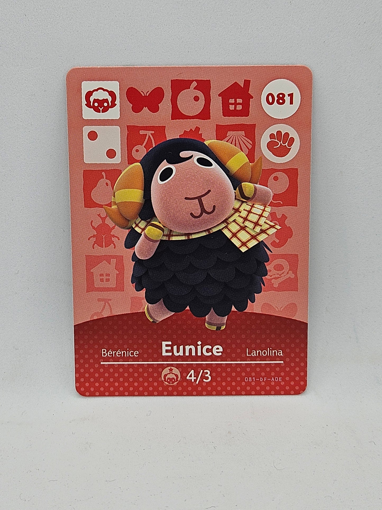 081 Eunice Animal Crossing Amiibo Card Series 1