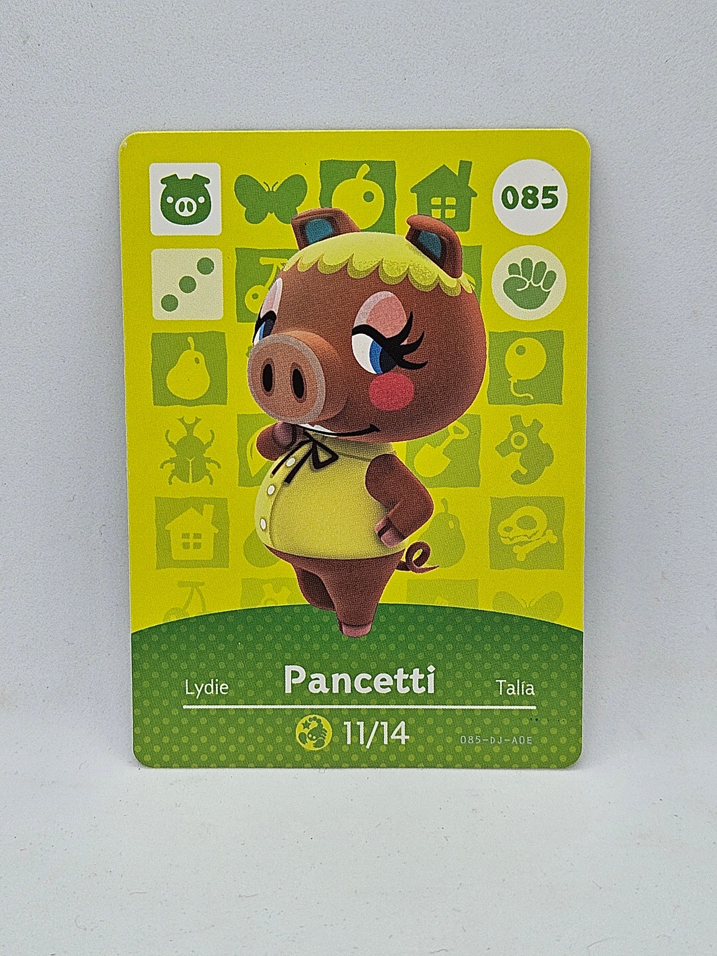 085 Pancetti Animal Crossing Amiibo Card Series 1