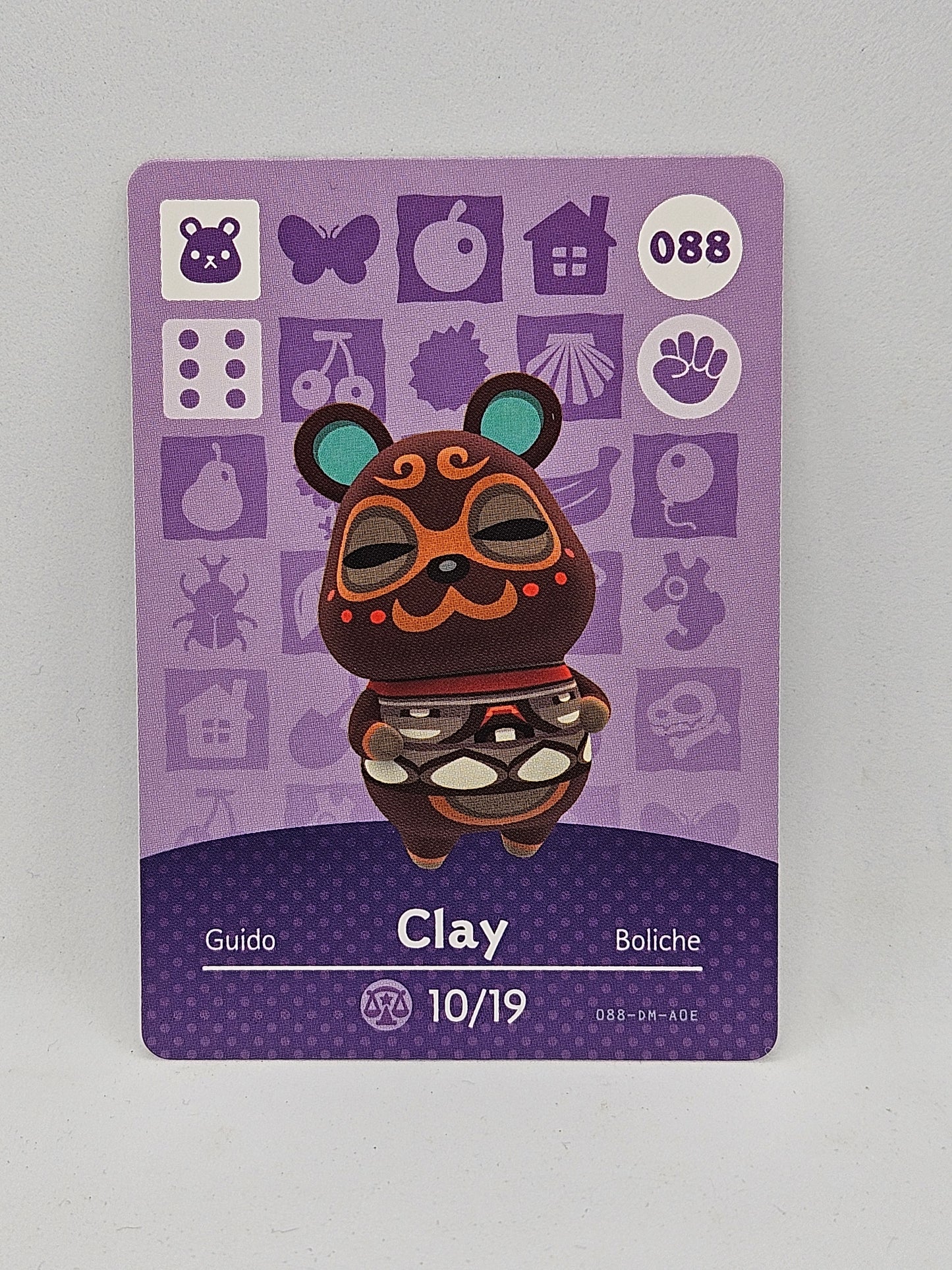 088 - Clay Animal Crossing Amiibo Card Series 1