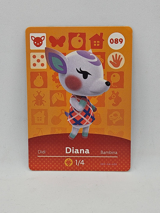 089 Diana Animal Crossing Amiibo Card Series 1