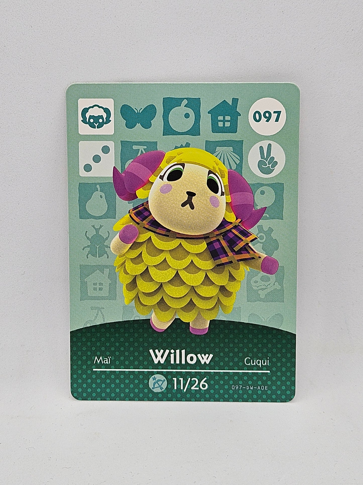 097 Willow Animal Crossing Amiibo Card Series 1