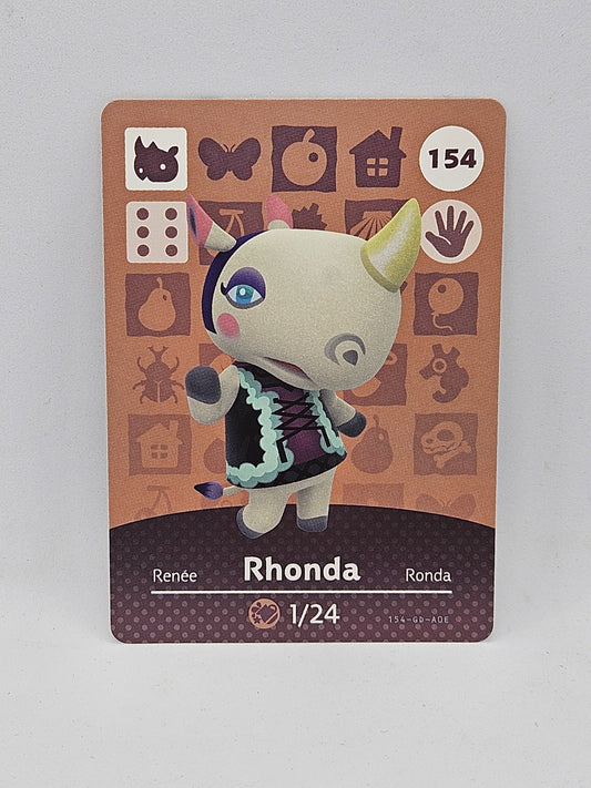 154 Rhonda Animal Crossing Amiibo Card Series 2