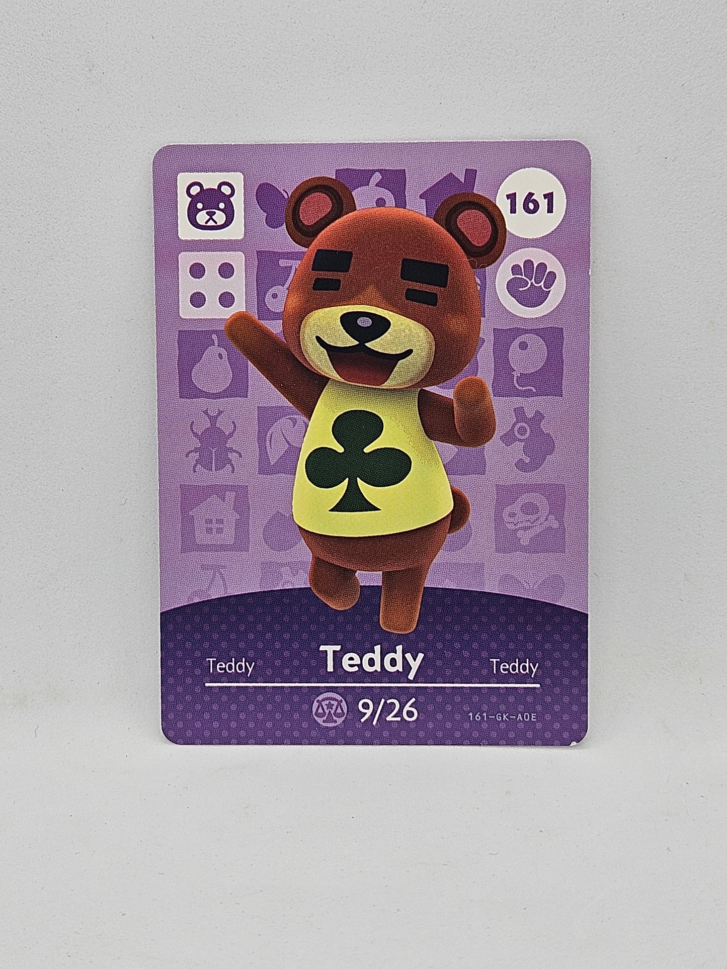 161 Teddy Animal Crossing Amiibo Card Series 2