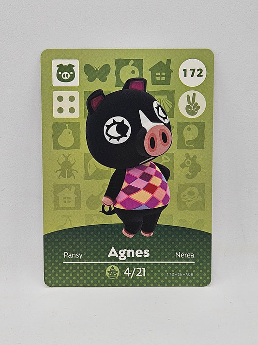 172 Agnes Animal Crossing Amiibo Card Series 2