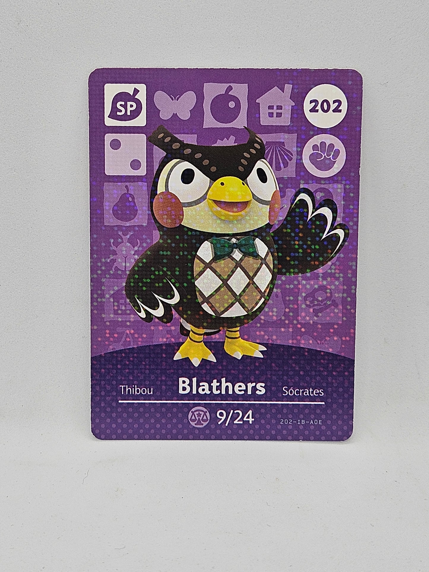 202 Blathers Animal Crossing Amiibo Card Series 3