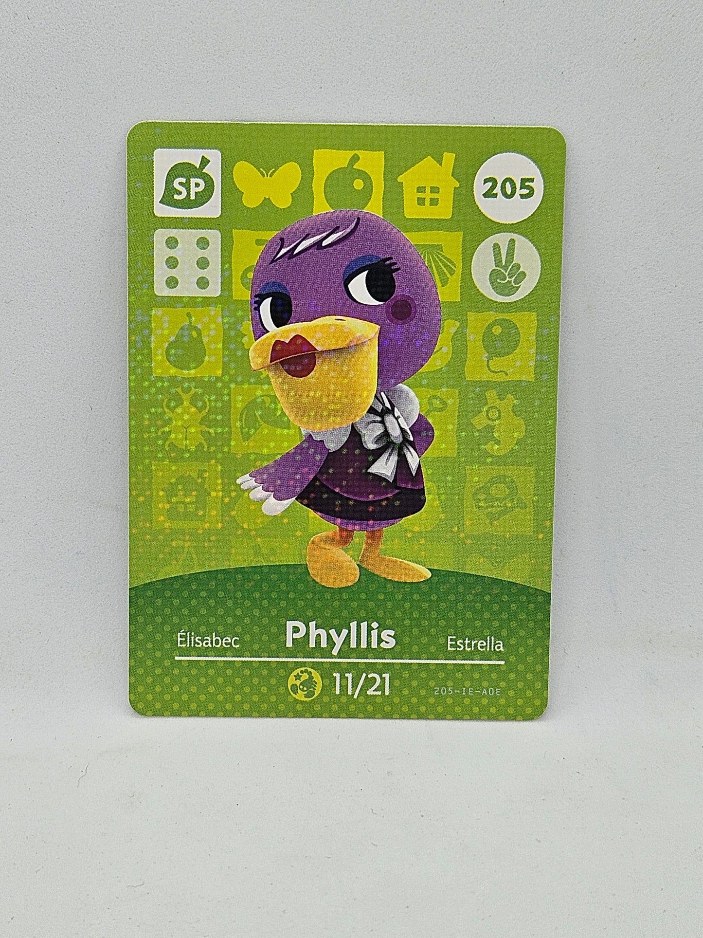 205 Phyllis Animal Crossing Amiibo Card Series 3