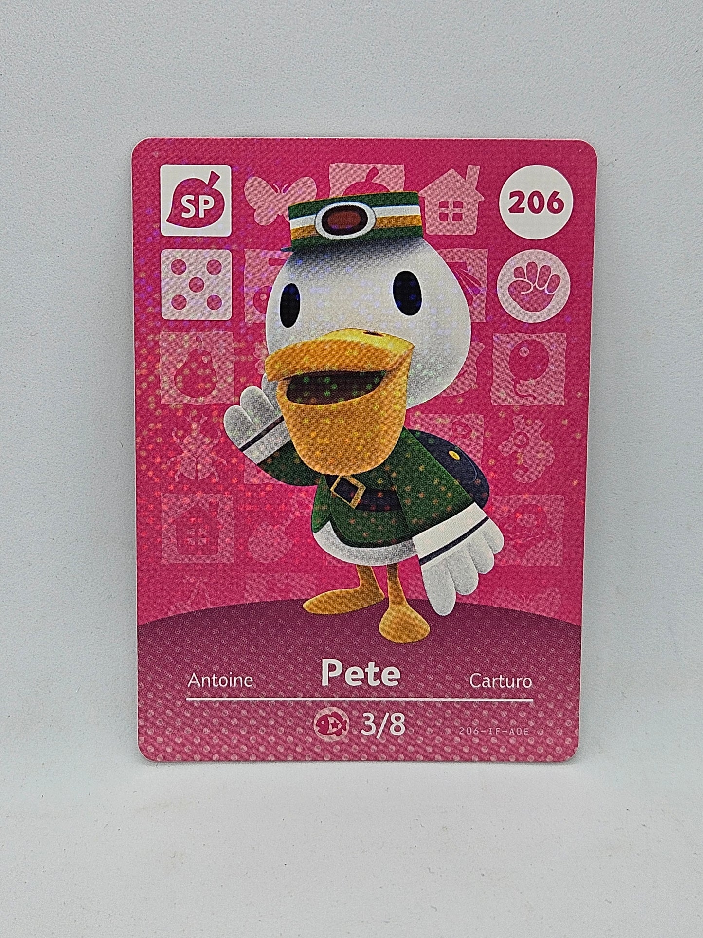 206 Pete Animal Crossing Amiibo Card Series 3