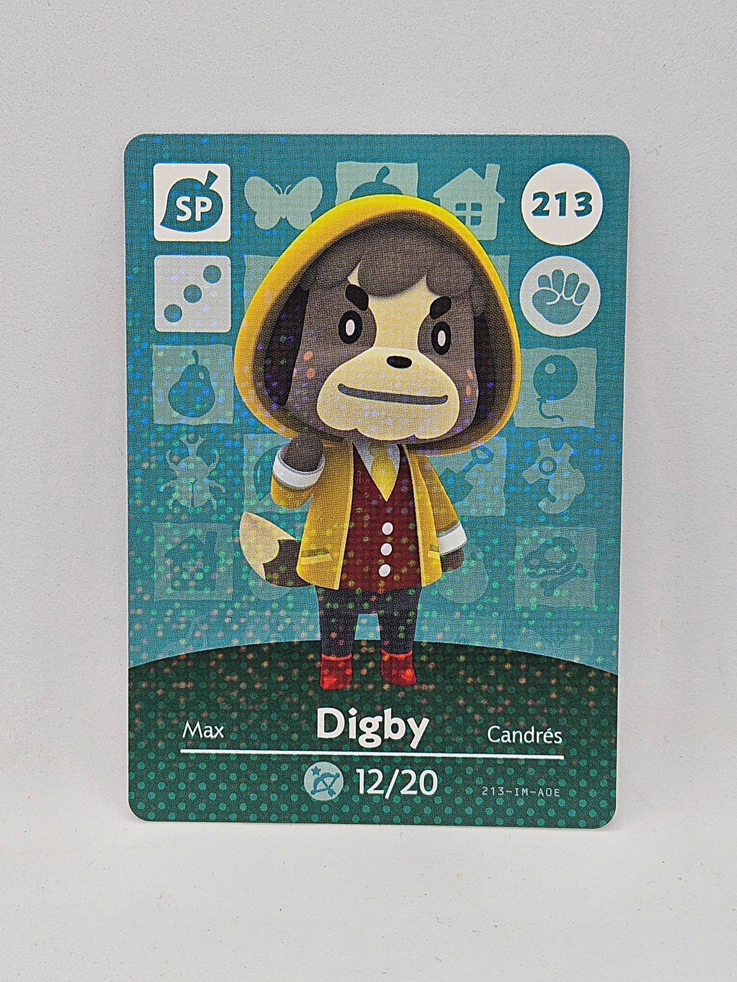 213 Digby Animal Crossing Amiibo Card Series 3