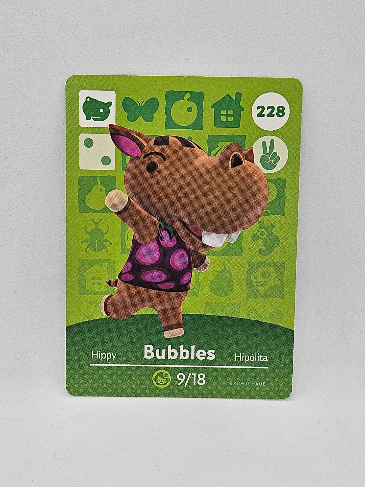 228 Bubbles Animal Crossing Amiibo Card Series 3