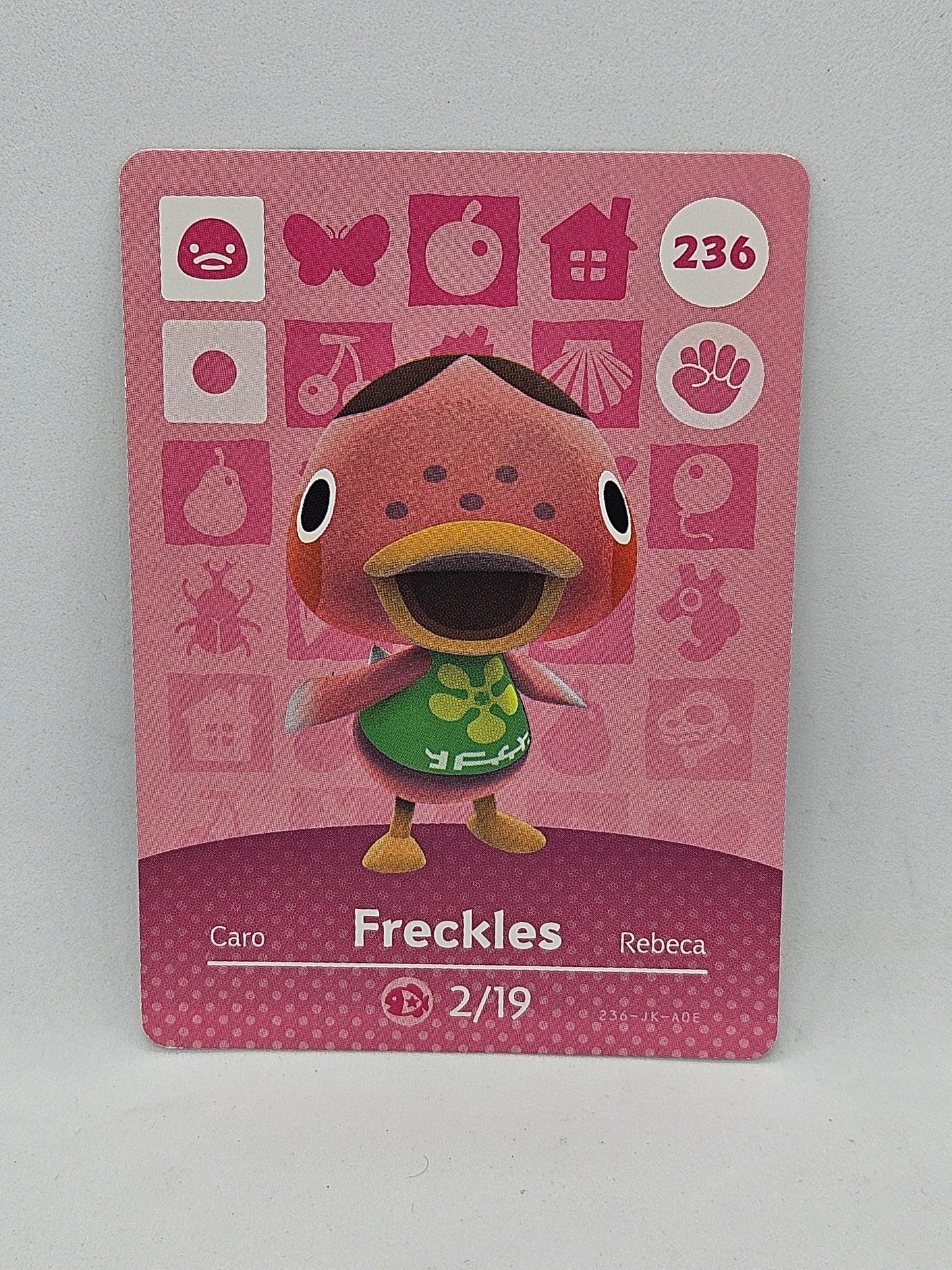 236 Freckles Animal Crossing Amiibo Card Series 3