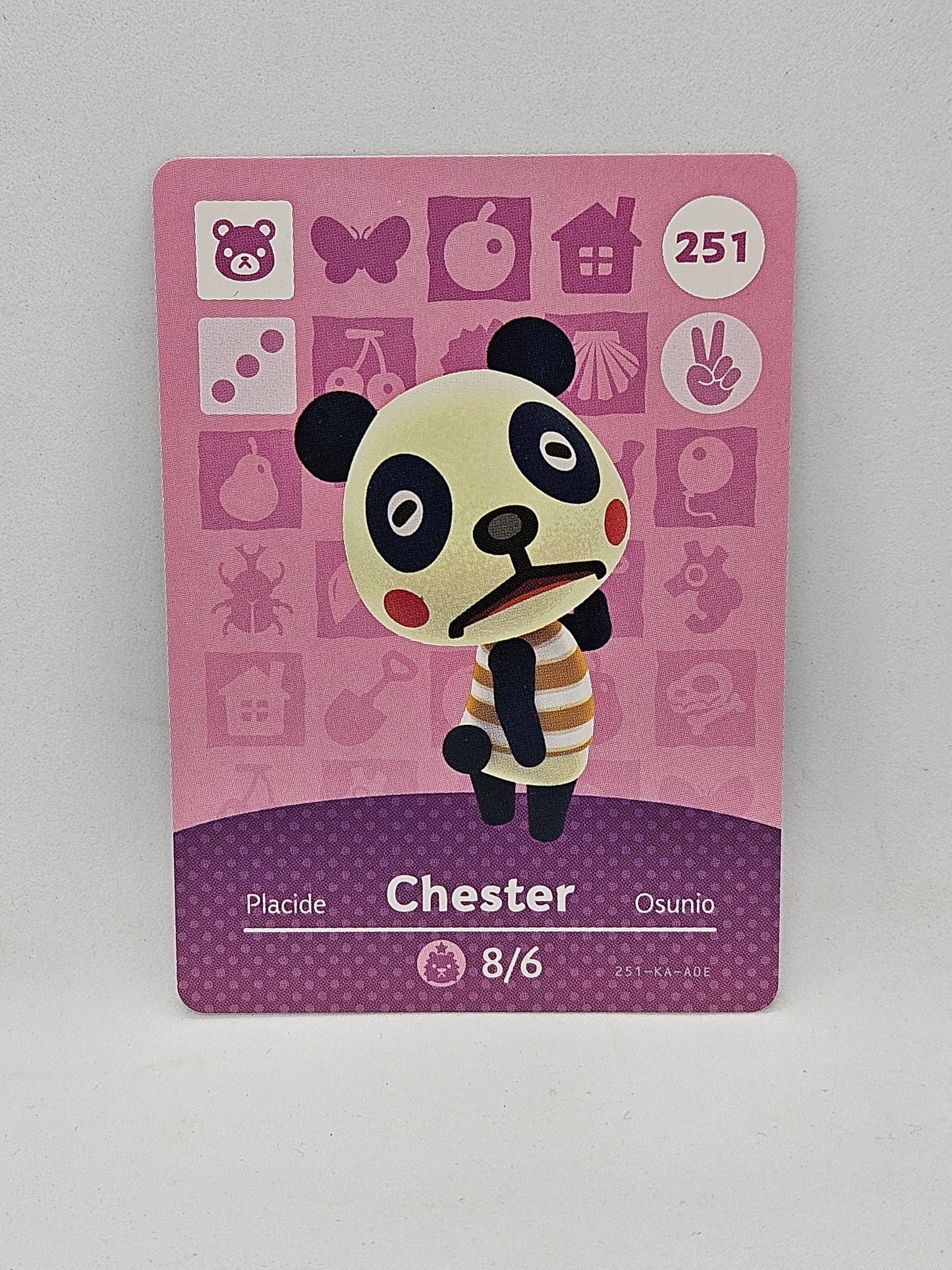 251 Chester Animal Crossing Amiibo Card Series 3