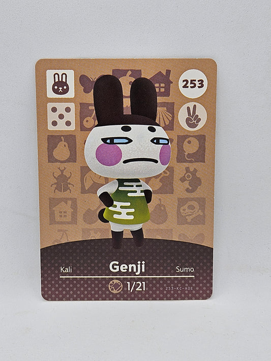 253 Genji Animal Crossing Amiibo Card Series 3