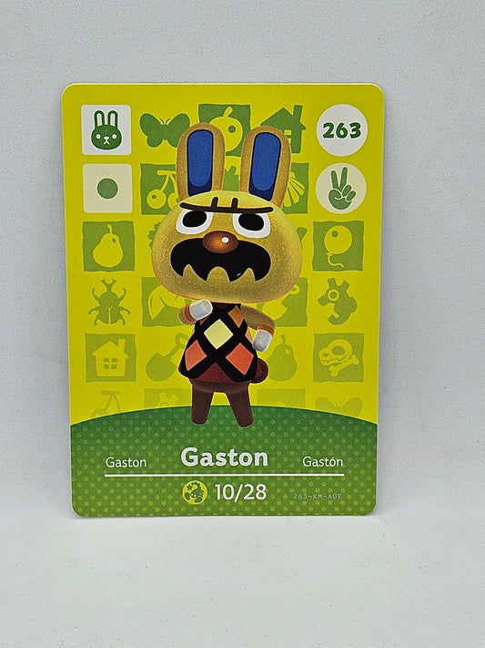 263 Gaston Animal Crossing Amiibo Card Series 3